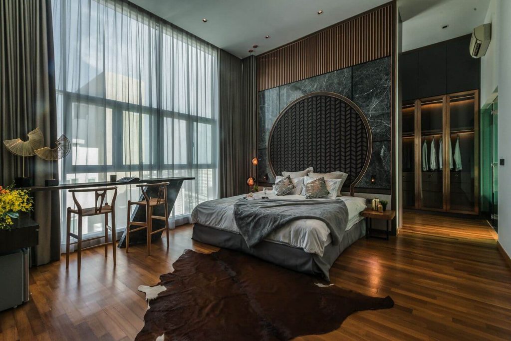 Thiết kế nội thất phòng ngủ sang trọng NuInfinity